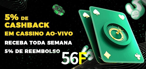 Promoções do cassino ao Vivo 56F